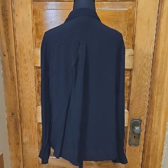 a.n.a Elegant Black Long Sleeve Top PXL - Picture 4 of 5